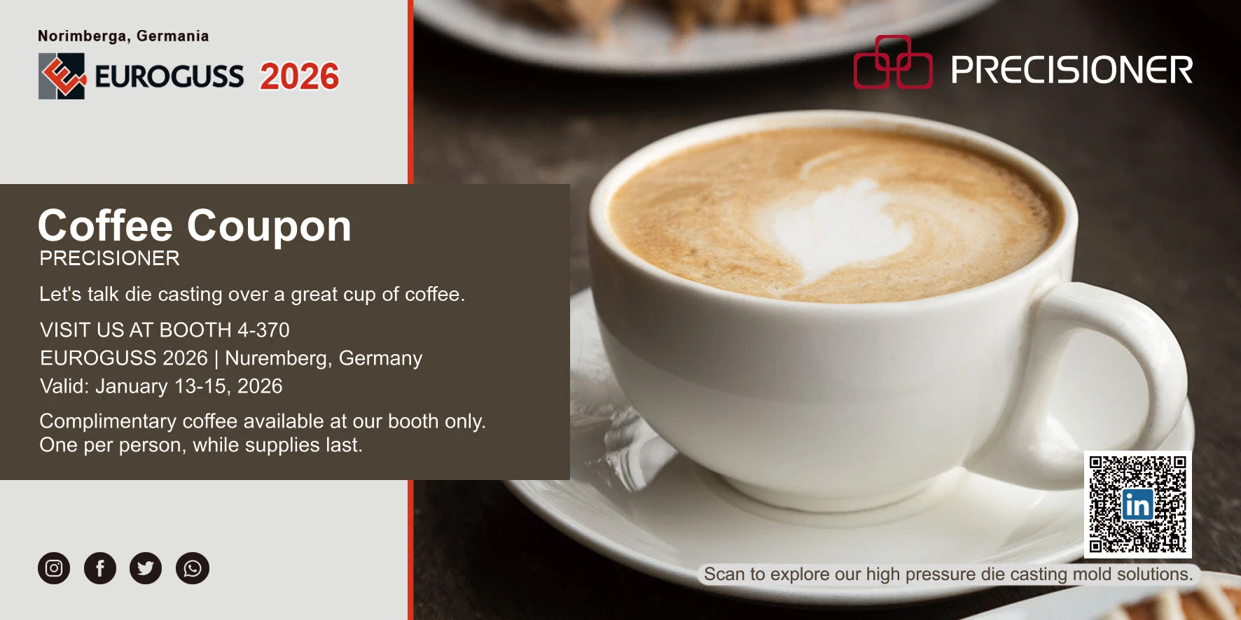 品成金属がドイツ・ニュルンベルクでお待ちしています ブース番号：4-370